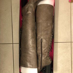 Vince Camuto Thigh-high distress leather boots